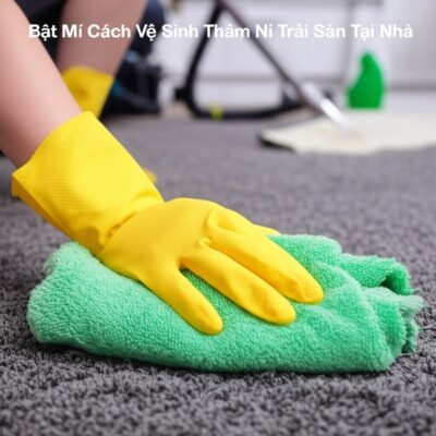 Bật Mí Cách Vệ Sinh Thảm Nỉ Trải Sàn Tại Nhà Hiệu Quả Như Chuyên Gia