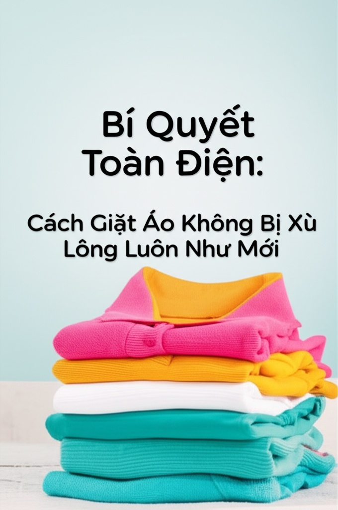 Hình minh họa cho bài viết: Bí Quyết Toàn Diện: Cách Giặt Áo Không Bị Xù Lông Luôn Như Mới