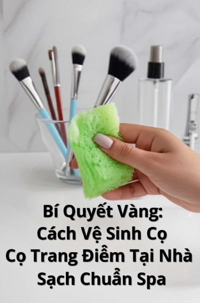 Hình minh họa cho bài viết: Bí Quyết Vàng: Cách Vệ Sinh Cọ Trang Điểm Tại Nhà Sạch Chuẩn Spa