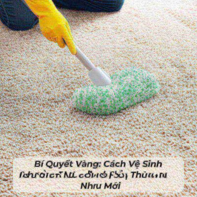 Bí Quyết Vàng: Cách Vệ Sinh Thảm Sàn Nhà Sạch Sâu, Thơm Mát Như Mới