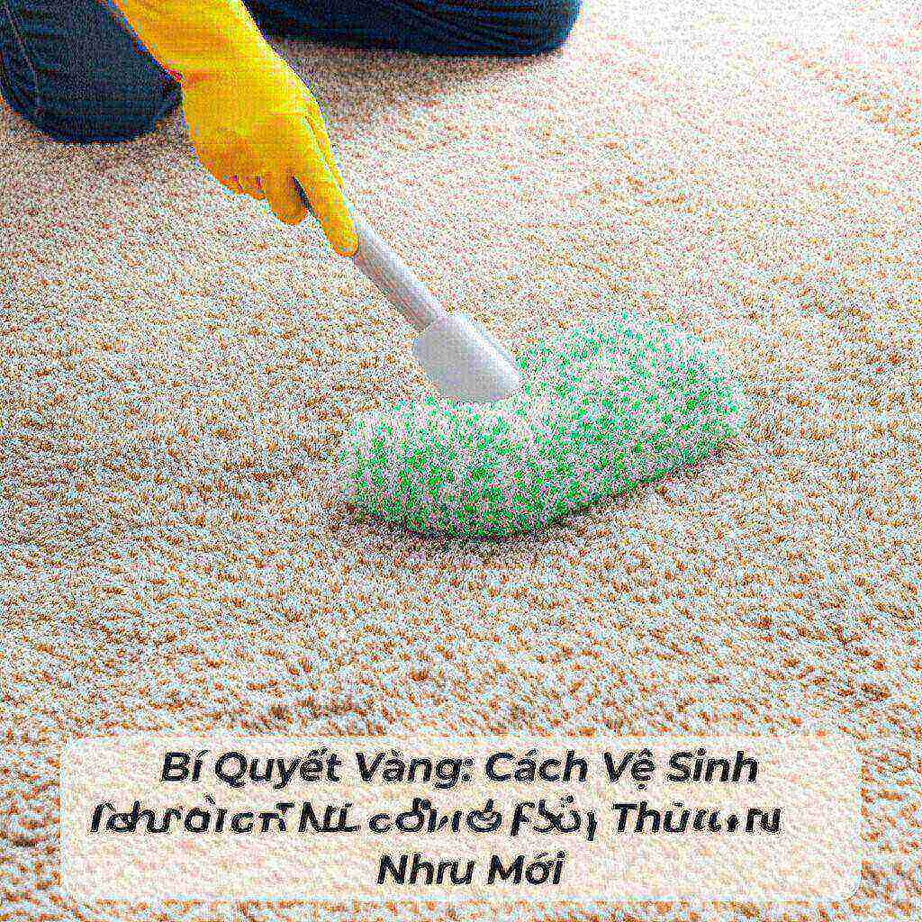 Hình minh họa cho bài viết: Bí Quyết Vàng: Cách Vệ Sinh Thảm Sàn Nhà Sạch Sâu, Thơm Mát Như Mới