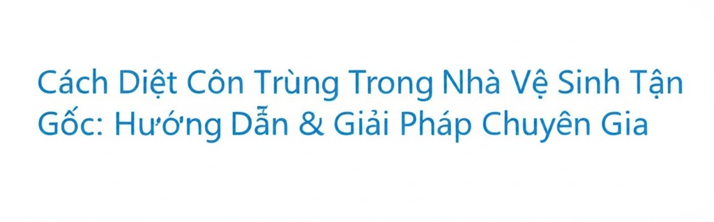 Hình minh họa cho bài viết: Cách Diệt Côn Trùng Trong Nhà Vệ Sinh Tận Gốc: Hướng Dẫn & Giải Pháp Chuyên Gia
