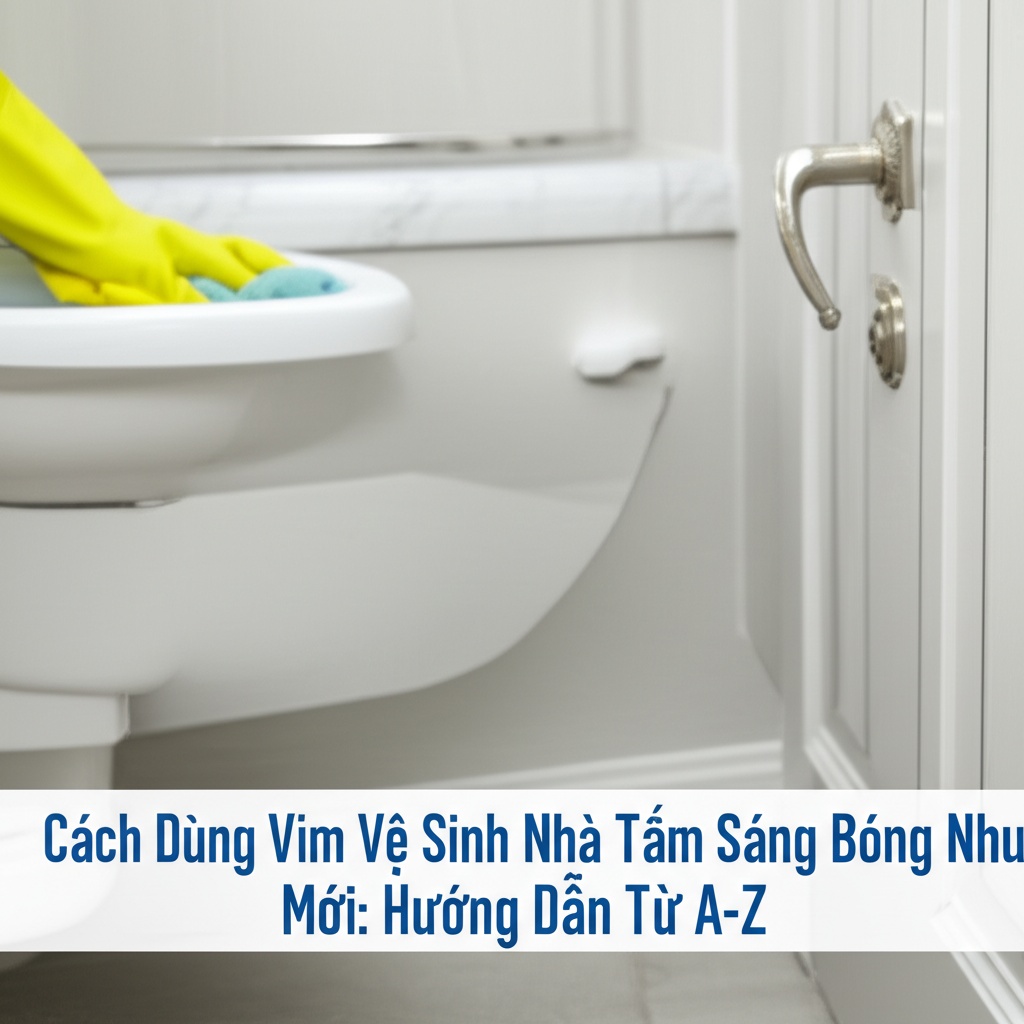 Hình minh họa cho bài viết: Cách Dùng Vim Vệ Sinh Nhà Tắm Sáng Bóng Như Mới: Hướng Dẫn Từ A-Z