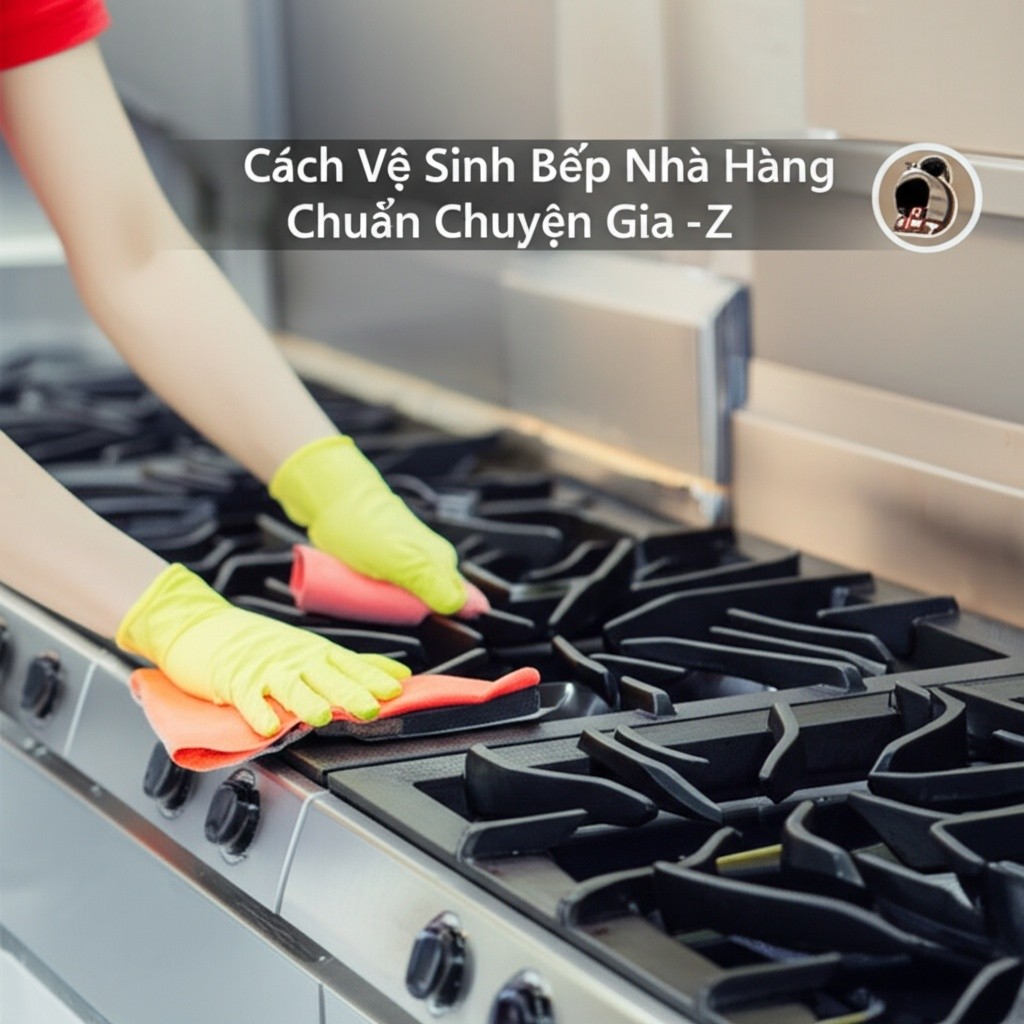 Hình minh họa cho bài viết: Cách Vệ Sinh Bếp Nhà Hàng Chuẩn Chuyên Gia: Quy Trình Toàn Diện A-Z