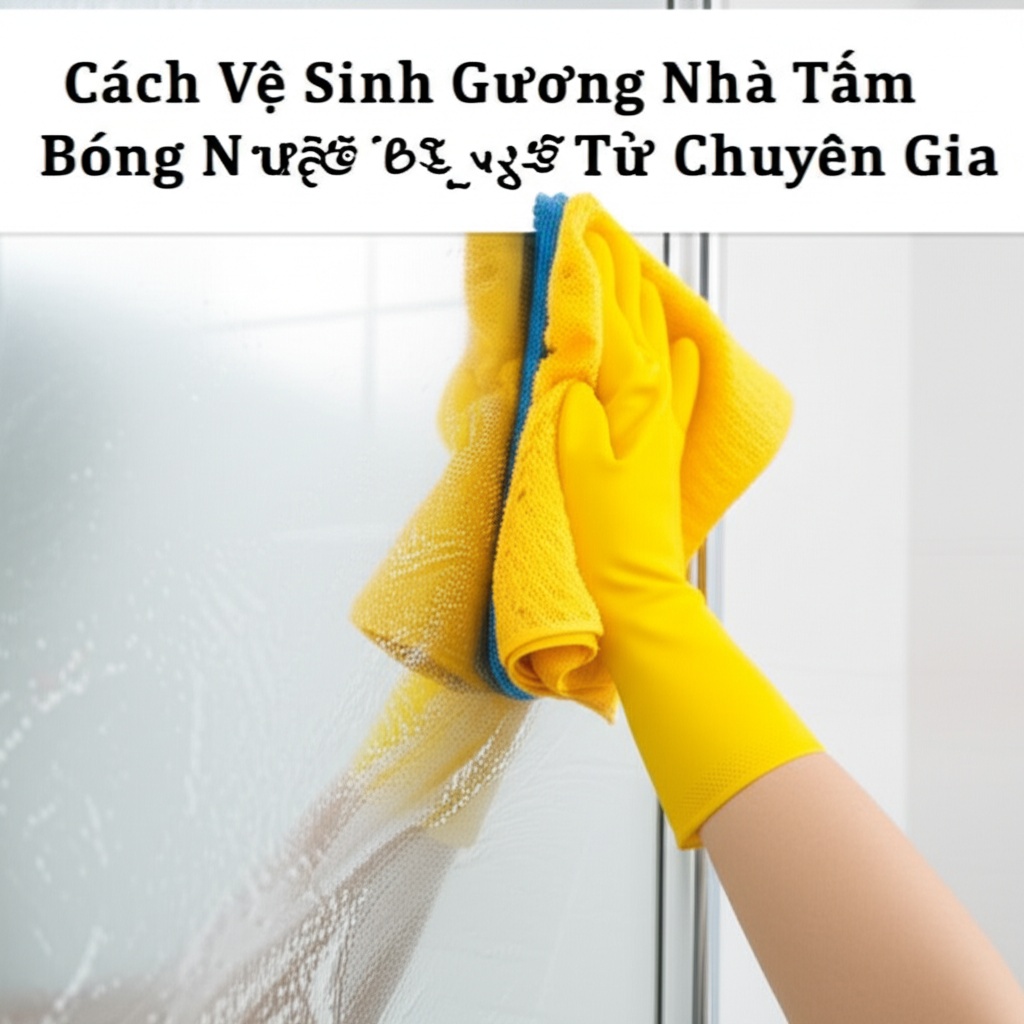 Hình minh họa cho bài viết: Cách Vệ Sinh Gương Nhà Tắm Sáng Bóng Như Mới: Bí Quyết Từ Chuyên Gia