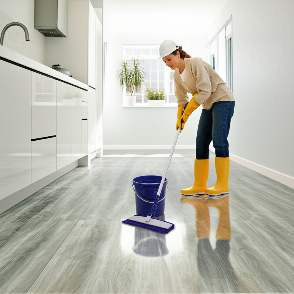 Hình minh họa cho bài viết: Cách Vệ Sinh Sàn Nhà Sau Xây Dựng: Hướng Dẫn Toàn Diện Từ Chuyên Gia