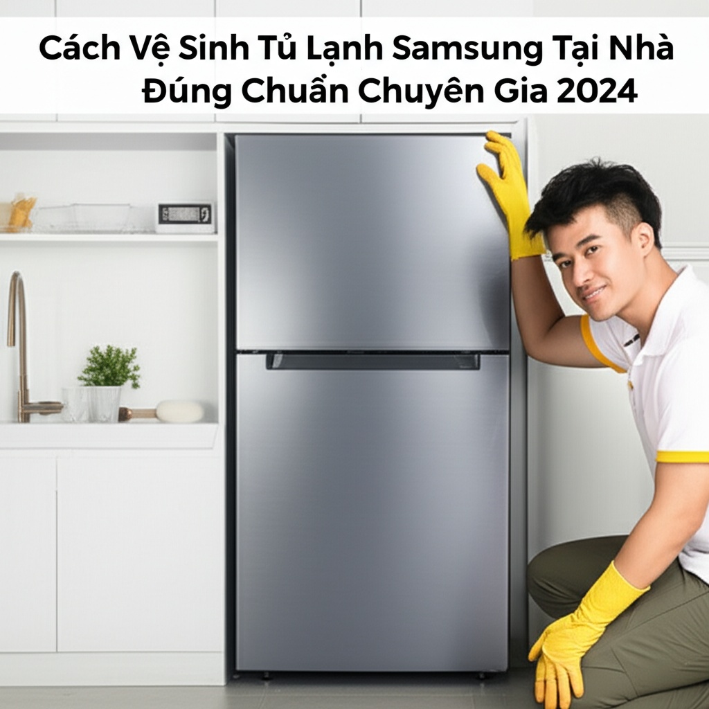 Hình minh họa cho bài viết: Cách Vệ Sinh Tủ Lạnh Samsung Tại Nhà Đúng Chuẩn Chuyên Gia 2024