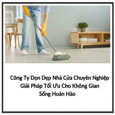 Công Ty Dọn Dẹp Nhà Cửa Chuyên Nghiệp: Giải Pháp Tối Ưu Cho Không Gian Sống Hoàn Hảo