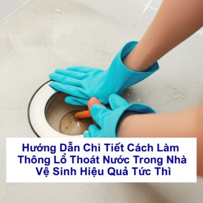 Hướng Dẫn Chi Tiết Cách Làm Thông Lổ Thoát Nước Trong Nhà Vệ Sinh Hiệu Quả Tức Thì