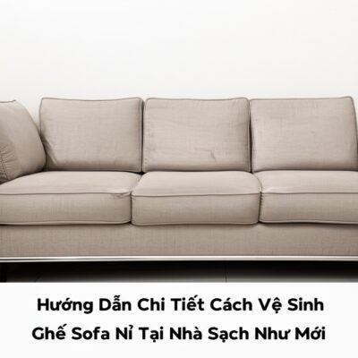 Hướng Dẫn Chi Tiết Cách Vệ Sinh Ghế Sofa Nỉ Tại Nhà Sạch Như Mới