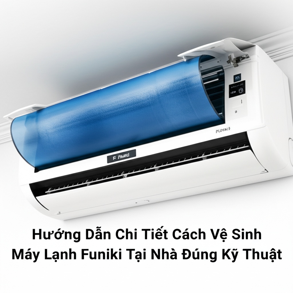 Hình minh họa cho bài viết: Hướng Dẫn Chi Tiết Cách Vệ Sinh Máy Lạnh Funiki Tại Nhà Đúng Kỹ Thuật