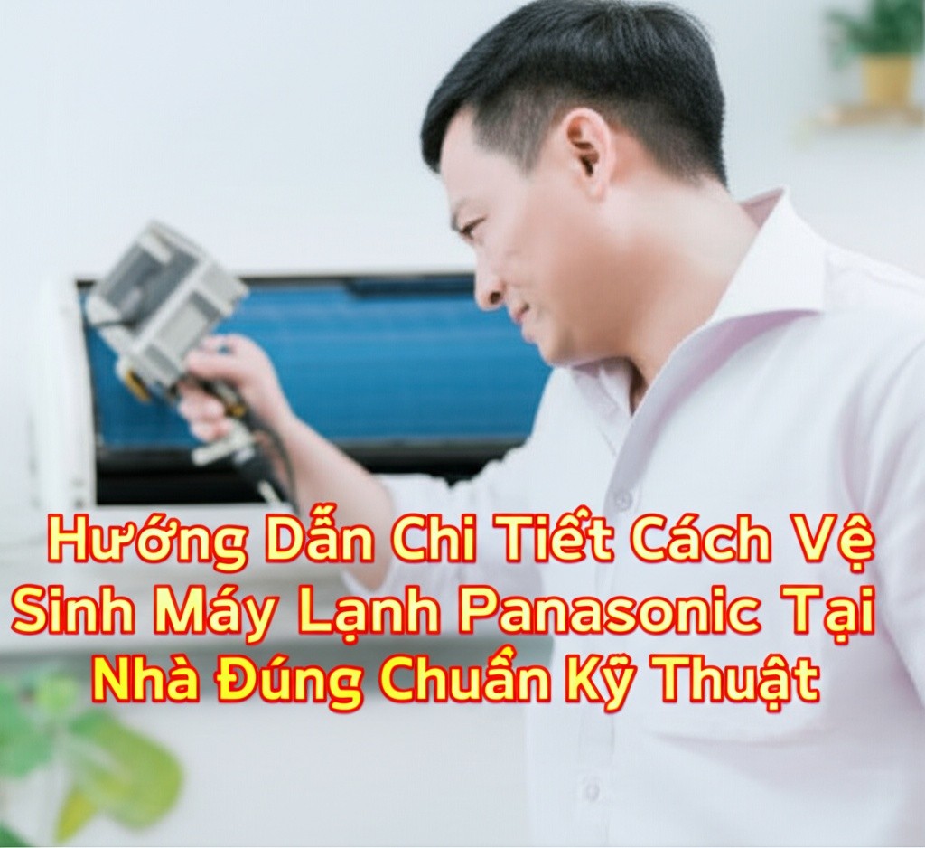 Hình minh họa cho bài viết: Hướng Dẫn Chi Tiết Cách Vệ Sinh Máy Lạnh Panasonic Tại Nhà Đúng Chuẩn Kỹ Thuật