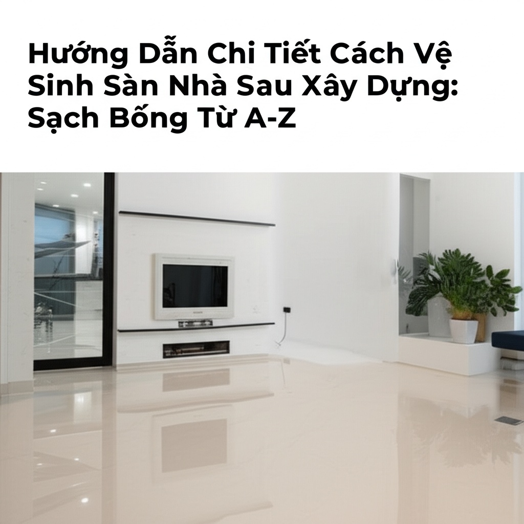 Hình minh họa cho bài viết: Hướng Dẫn Chi Tiết Cách Vệ Sinh Sàn Nhà Sau Xây Dựng: Sạch Bóng Từ A-Z