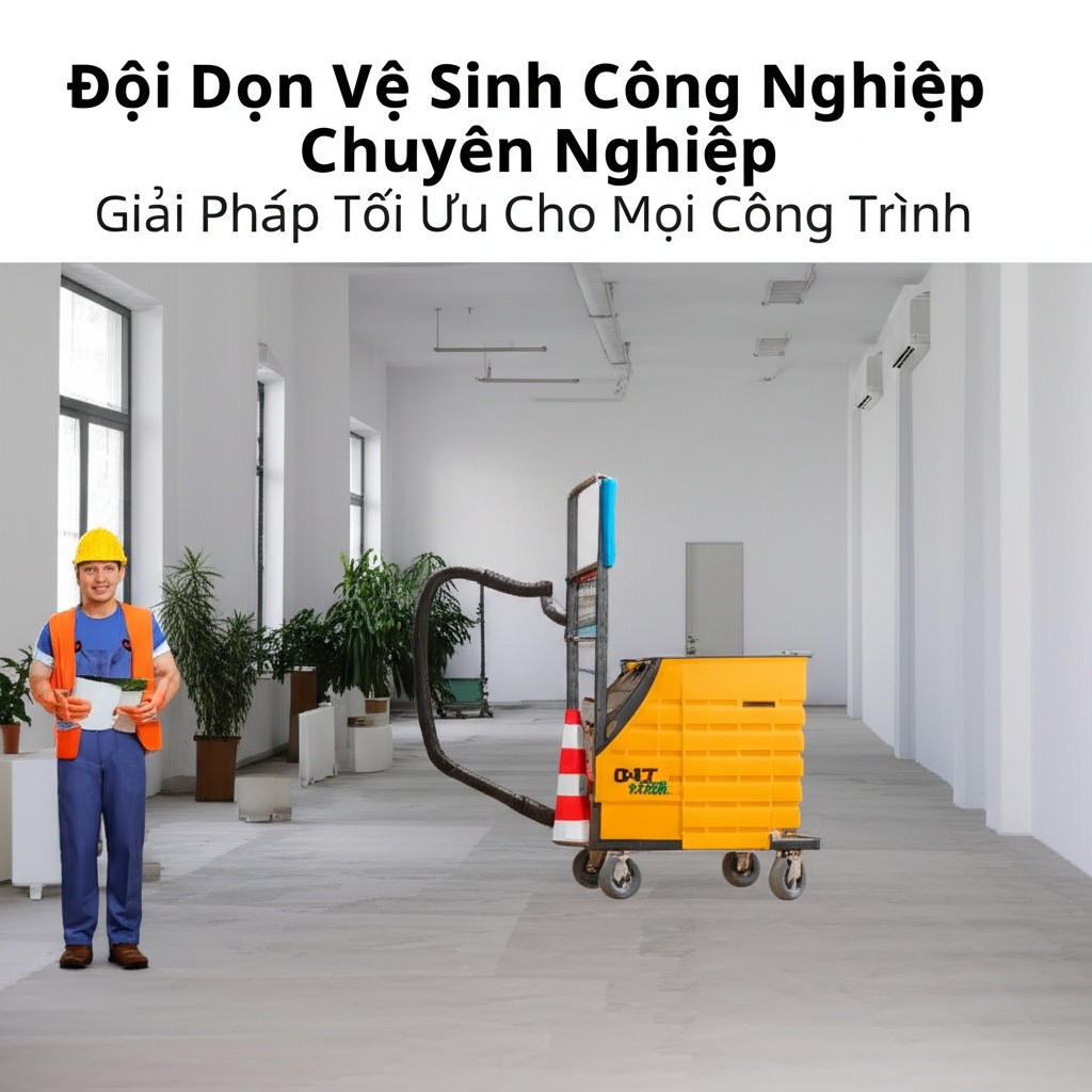 Hình minh họa cho bài viết: Đội Dọn Vệ Sinh Công Nghiệp Chuyên Nghiệp: Giải Pháp Tối Ưu Cho Mọi Công Trình