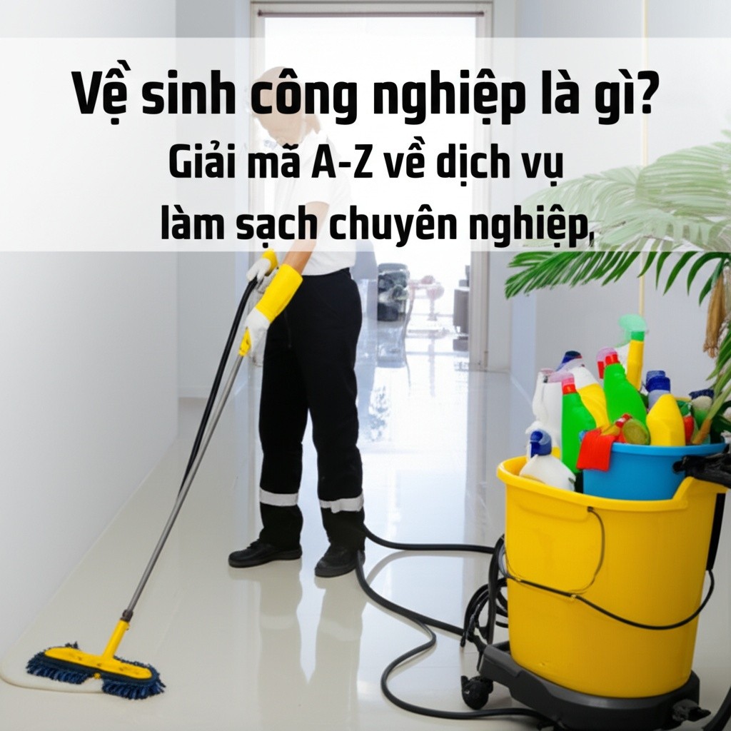 Hình minh họa cho bài viết: Vệ sinh công nghiệp là gì? Giải mã A-Z về dịch vụ làm sạch chuyên nghiệp